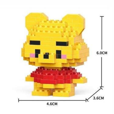 Imagem de Brinquedo Blocos de Montar Infantil Brinquedo Educativo Animais De Bri