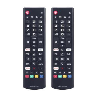 Imagem de Pacote com 2 ALLIMITY AKB75675306 AKB75675304 AKB75675302 AKB75875306 substituição de controle remoto compatível com LG Smart 3D OLED Full HDTV 43UJ6300, 43UJ6350, 49LJ550M,55LJU60s, 55506 3, 55LJU60