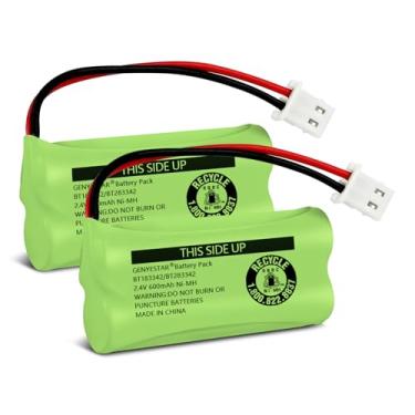 Imagem de GENYESTAR BT183342 Baterias de telefone sem fio NiMH 2,4V 600mAh compatíveis com BT283342 BT166342 BT266342 BT162342 BT262342 CS6114 CS6419 CS6719 EL52300 CL80114 CS6419 EL52300 CL80114 1 aparelho sem