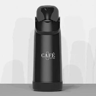 Imagem de Garrafa Térmica Magic Pump 1,8L - Preta Decorada - Termolar