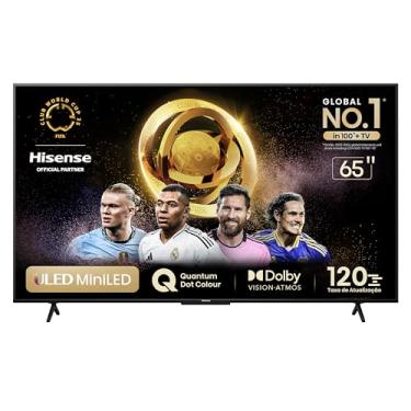 Imagem de Hisense Smart TV UHD 4K Mini LED 65" Polegadas 65U6N Google TV, Processador com AI, HDR10+, Dolby Atmos, Sports Mode, Game Mode Plus e Compatível com Alexa