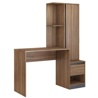 Imagem de Escrivaninha Com Armário 1 Porta 1 Gaveta Amendola/grafito