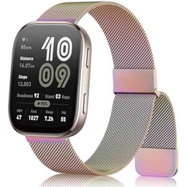 Imagem de Meliya Pulseira de metal para Amazfit Helio/Bip 6/Bip 5/GTR 4/GTR 3 Pro/3/2/2e/47 mm/Balance Watch Pulseira feminina e masculina, pulseira de metal de aço inoxidável de 22 mm para Garmin Venu 3/2