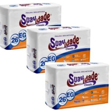 Imagem de KIT 3 Fralda Geriatrica Descartavel Suavidade Classic Todos Os Tamanho