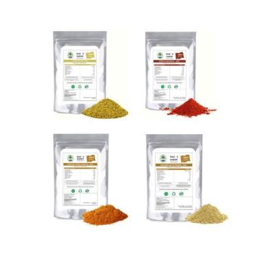 Imagem de Kit 4 Temperos Condimentos Especiarias Raiz e Sabor ( 500g ) - Raiz e 