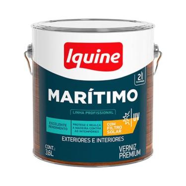 Imagem de Verniz Extra Maritimo Iquine Natural Brilhante 900ml e 3,6L, 3,6L