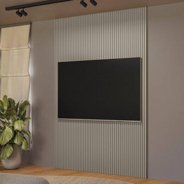 Imagem de Painel para TV Até 75 Polegadas Ripado Gris Fosco 810010149 - Linea Brasil