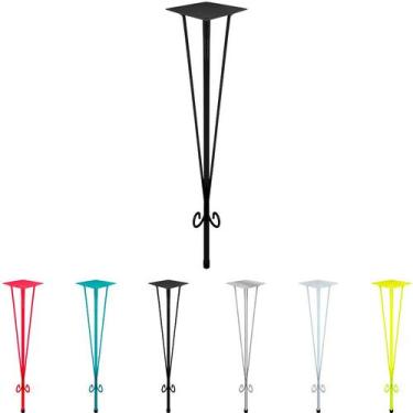 Imagem de Pé Base De Mesa De Jantar Hairpin Legs - Vintage - Genus Móveis, Preto