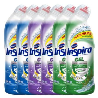 Imagem de Kit 6 unidades Desinfetante Inspira Limppano Gel 500ml