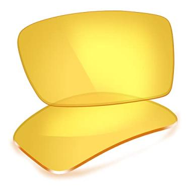 Imagem de ThunderClap Lentes de policarbonato de substituição para óculos de sol Oakley Gascan - Amarelo cristal
