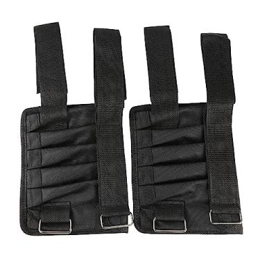 Imagem de Drfeify Banda de Tornozelo Ponderado de Oxford Ajustável para Exercícios de Treinamento Com Pesos Eficazes, Com Bolsos de Placa de Aço, para Treinamento de Fitness e Força