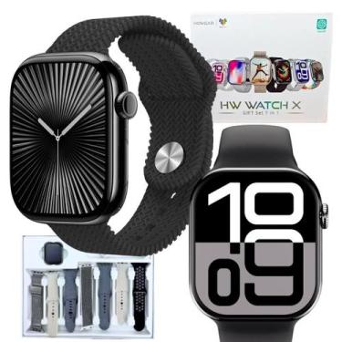Imagem de Smartwatch Watch X 7 Pulseiras NFC GPS  Série 10 Pro Wearfit original 