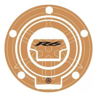 Imagem de Protetor Bocal Do Tanque Yamaha R6 Resinado Dourado Tpa61 - Spts