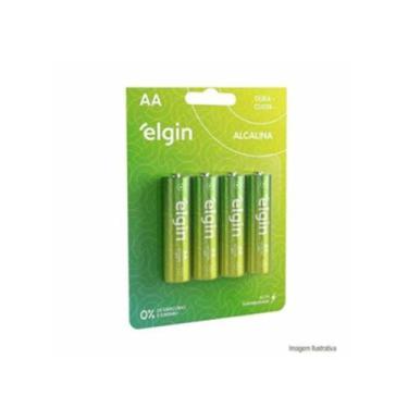 Imagem de Pilha Elgin Alcalina AA 1,5V Blister 4 Unidades