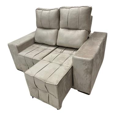 Imagem de Sofá Retrátil Reclinável 2 Lugares 106x150cm Confortável