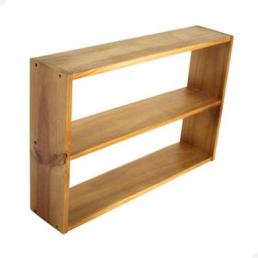 Imagem de Nicho Prateleira Decorativa De Parede 2 Vãos Sala Quarto - Beto Moveis