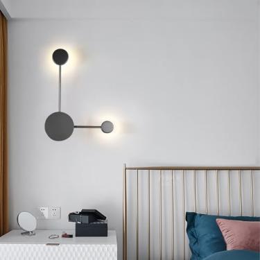 Imagem de GZZBMY Arandelas de parede modernas de LED de metal acrílico para iluminação de parede luminárias de parede nórdicas minimalistas para sala de estar interna quarto corredor decoração de escritório
