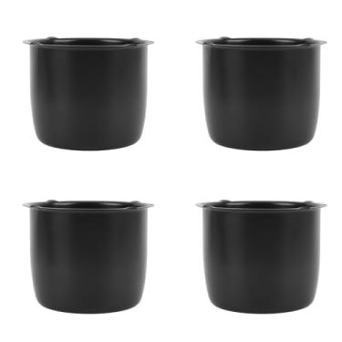 Imagem de WALFRONT 4pcs Mais Fácil Instalar o Impulso de Aço Carbono Levantando a Tampa para Trailers de Caminhão RV SUV Aros, Tampa Central de Roda Preta Mate para Uma Proteção de Proteção Intimamente