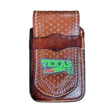 Imagem de Capa de celular, Bainha de couro legitimo estampas country (Texas)