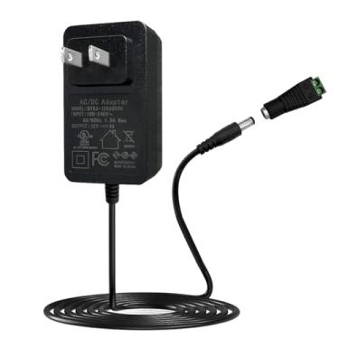 Imagem de HAMRVL Fonte De Alimentação Led 12V 3A Ca 100-240V 50-60Hz Para Adaptador Cc Máx. 36W, Transformador, Conversor Com Conector 5,5 Mm X 2,1 Mm, Fita Luz, Câmera Cctv, Gps, Monitor Lcd