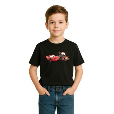 Imagem de Camiseta Infantil Carros Menino Lançamento 100% Algodão - delite, Pret