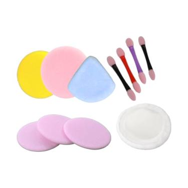 Imagem de MARILU KIT ACESSORIOS DE MAQUIAGEM- 1 ESPONJA LUXO VELUDO REDONDA, 1 ESPONJA TRIANGULAR VELUDO, 1 ESPONJA DE ESPUMA N7, 4 ESPONJAS DE ESPUMA P/PÓ, 4 APLICADORES DE SOMBRA, 1 ESPONJA DE LIMPEZA FACIAL