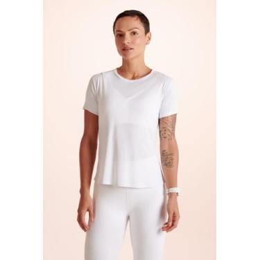 Imagem de Camiseta T-Shirt Poliamida Feminina Lupo 77052, Branco, XG