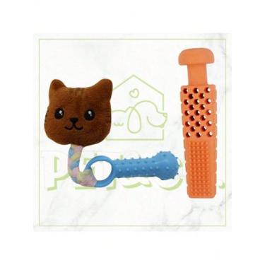 Imagem de Brinquedos para Cães Pequenos Monte Seu Próprio Kit - NoBrand, Pêssego