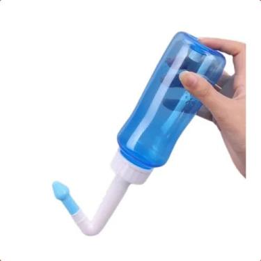 Imagem de Frasco de Irrigação Nasal, Limpador Nasal para Adultos e Crianças, Dispositivo de Enxágue para Sinusite, Azul