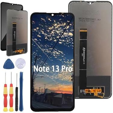 Imagem de Yuxyiony Nova tela de substituição para tela LCD HOTWAV Note 13 Pro e acessórios de ferramenta de substituição