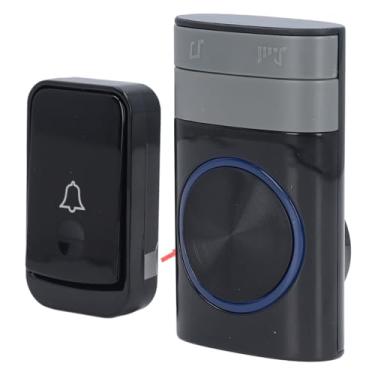 Imagem de Asixxsix Campainha Sem Fio, Sino de Porta à Prova D'água IP44 Com 52 Melodias e Volume de 4 Níveis, 656,2 Pés de Longo Alcance, Campainha Operada por Bateria Com Modo Mudo