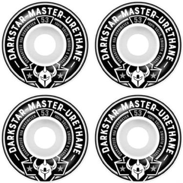 Imagem de Darkstar Skates Responder Rodas de Skate Branco/Prata - 53 mm 99a (conjunto de 4)