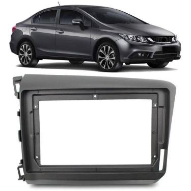 Imagem de Moldura Painel Dvd 2 Din 9 Honda Civic 2012-2016