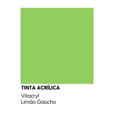 Imagem de Tinta Emborrachada Acetinada Verdes - Vitacryl, Limão Gaúcho, 3,6 lts