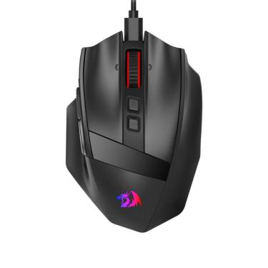 Imagem de Mouse Gamer Redragon Rind RGB 16000DPI 1000Hz PAW3333 10 Botões Preto - M813-RGB