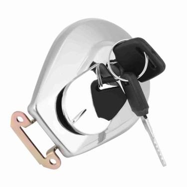 Imagem de Mingzhe Motocicleta Tampa de Gás de Combustível Tampa de Tanque 2 Chaves Anti- para Aço Inoxidável para VF750C VF750 VF 750 700 Nighthawk