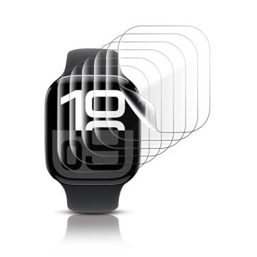 Imagem de Yaekea Protetores de tela Smartwatch para Apple Iwatch Película de hidrogel totalmente adsorvida compatível com Apple Iwatch S10 Smartwatch 46 mm pacote com 6