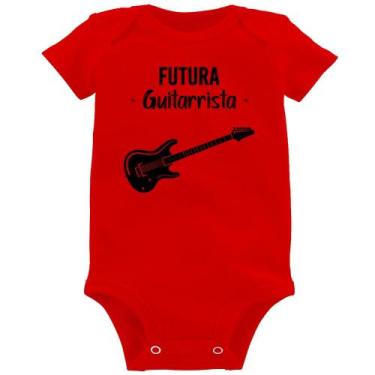 Imagem de Body Bebê Futura Guitarrista - Foca na Moda, Vermelho, GG