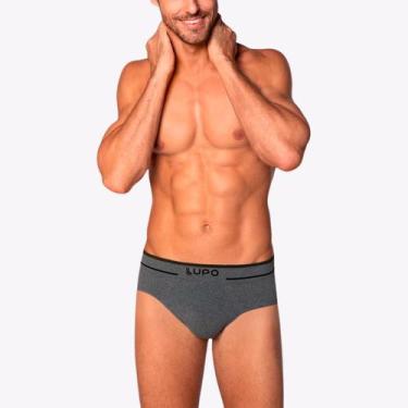 Imagem de Cueca Lupo Slip Fio Texturizado Sem Costura 00624-003, Cinza, G