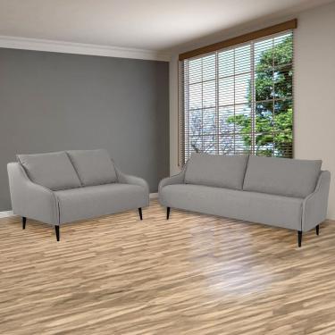 Imagem de Conjunto Sofá para Sala de Estar 3 e 2 Lugares Lizzy Bege