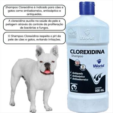 Imagem de Shampoo Clorexidina Antisséptico Antisseborreico Antiqueda Dermatites 