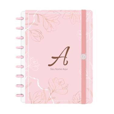Imagem de Caderno de Disco Inteligente Personalizado Iscool Sunny Flower Rosa M