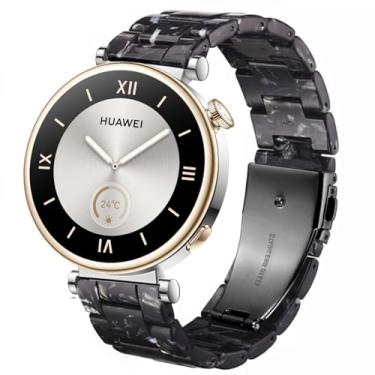 Imagem de DEALELE Pulseiras femininas compatíveis com Huawei Watch GT5 Pro de 42 mm/GT5 de 41 mm/GT4 de 41 mm/Garmin Venu 3S/Forerunner 265S/Fossil Gen 6, pulseira de substituição de resina colorida de 18 mm