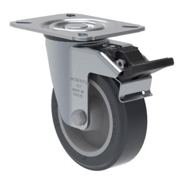 Imagem de Rodízio Giratório com Freio 4" - Schioppa GL 412 BP