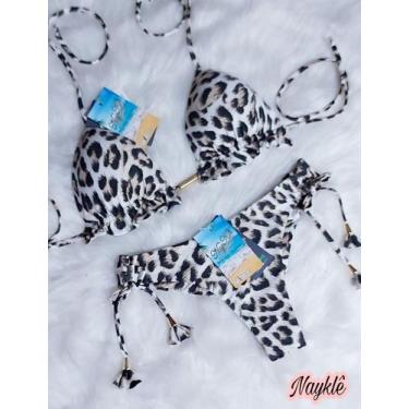 Imagem de Biquini Cortininha com Calcinha Fio Duplo - Nayklê Moda Praia , Animal