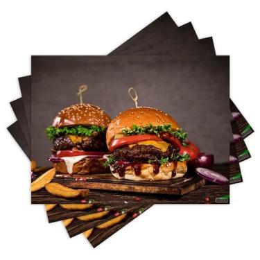 Imagem de Jogo Americano com 4 peças - Hambúrguer - Hamburgueria - 1301Jo - Allo