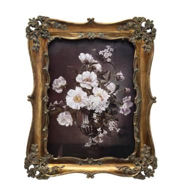 Imagem de Porta-retratos BILXIM Vintage 5x7 Bronze Gold Design Retro
