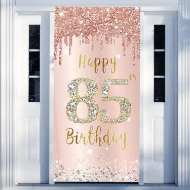 Imagem de Decorações de banner de porta Excelloon, 85º aniversário para mulheres