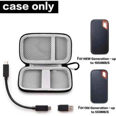 Imagem de Bolsa De Armazenamento Portátil SanDisk Para SSD De 500GB 1TB 2TB 4TB 