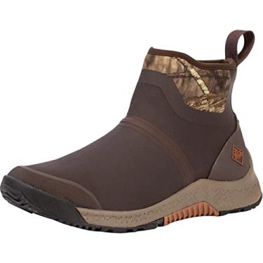 Imagem de Muck Bota masculina Active Garden Hiking Urban Watertight Protective Ankle Boot Outscape Chelsea, marrom, 38